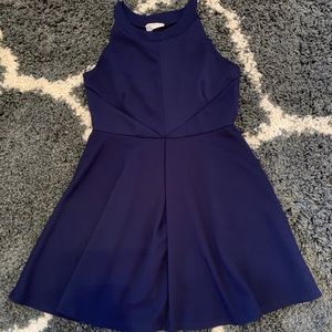 Navy babydoll dress